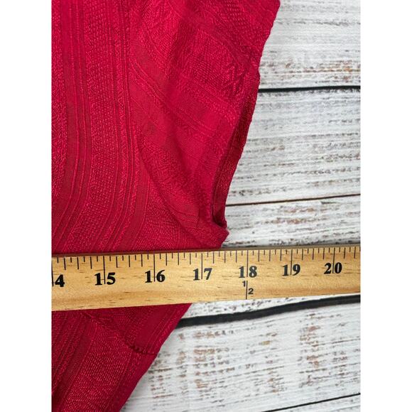 L*Space Goa Dress Red Pink XS Maxi Wrap Swim Coverup Resort Beachy Gauzy Coastal - Picture 8 of 12